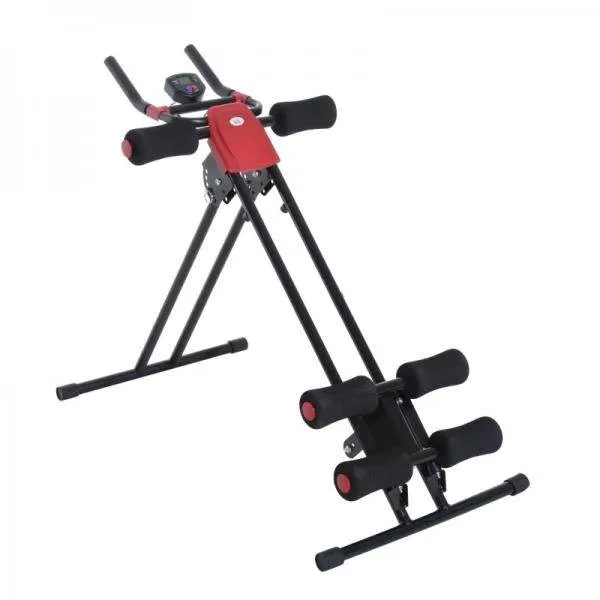 Rückentrainer Bauchtrainer Bauchmuskel Sportgerät Fitness LCD Display klappbar