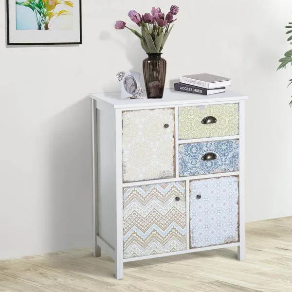 Sideboard Anrichte Beistellschrank Holz Bunt