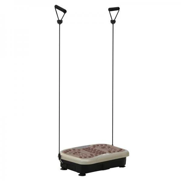 Vibrationsplatte Vibrationstrainer Vibrationsgerät LED-Anzeige USB-Lautsprecher Trainingsbänder Fernbedienung