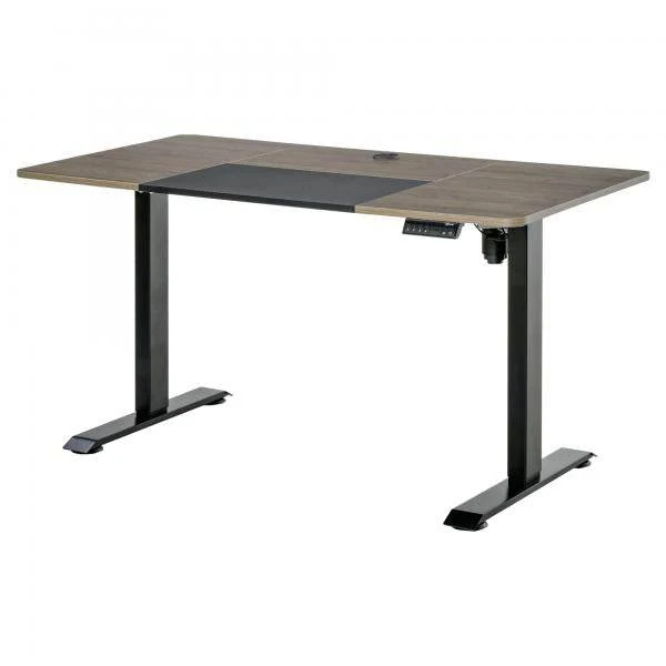 Elektrischer Schreibtisch höhenverstellbar Natur schwarz 140c m x 70 cm x 116 cm