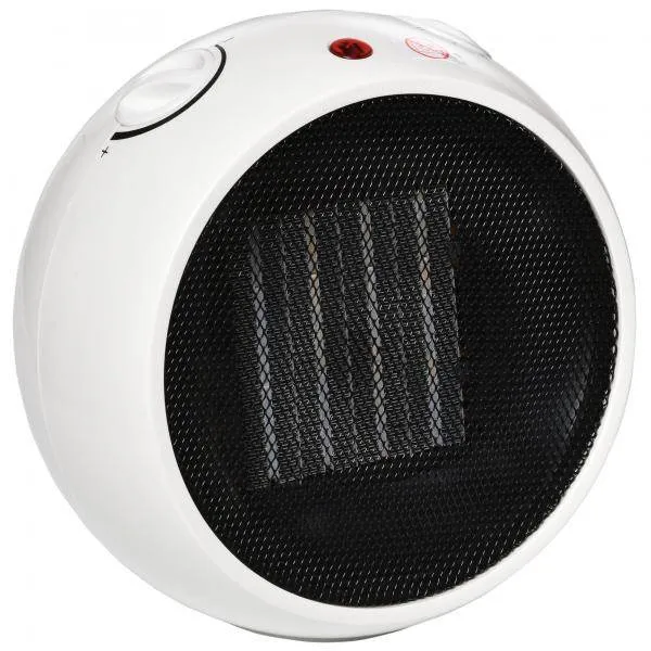 Heizlüfter Elektroheizer Heizung Weiss+Schwarz 1500 W