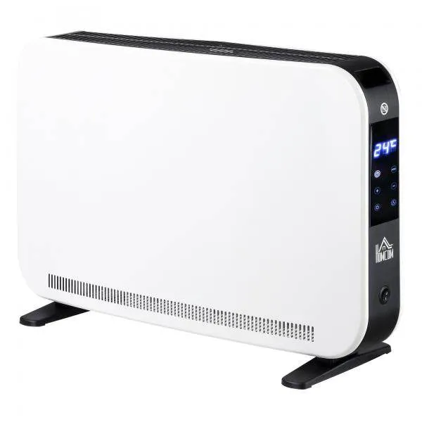 Heizgerät Heizlüfter 2180 W Elektroheizer LED mit 3 Stufen Heizung Weiss