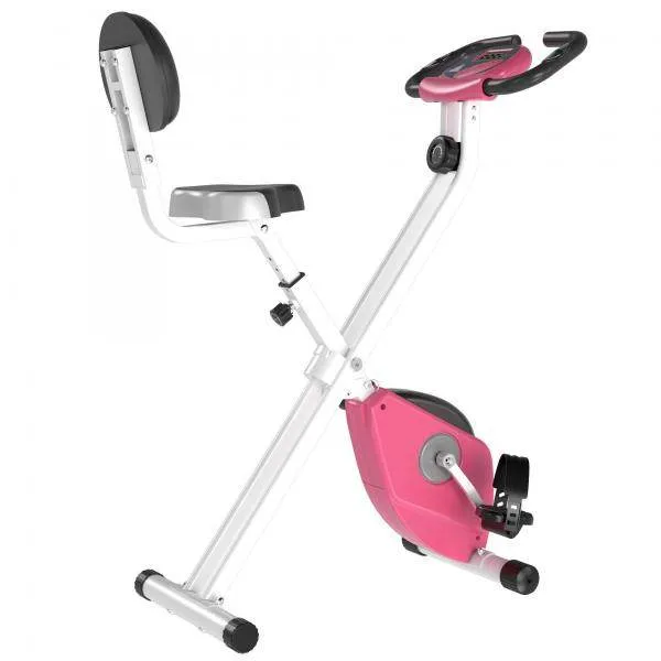 Heimtrainer Fahrradtrainer höhenverstellbar Rosa+Weiss