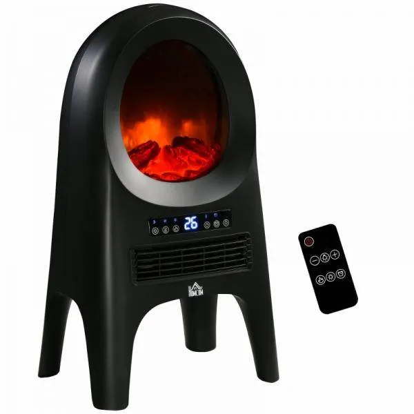 Elektroheizung 3 Modi 10-49° C mit Fernbedienung LED-Flammen freistehend
