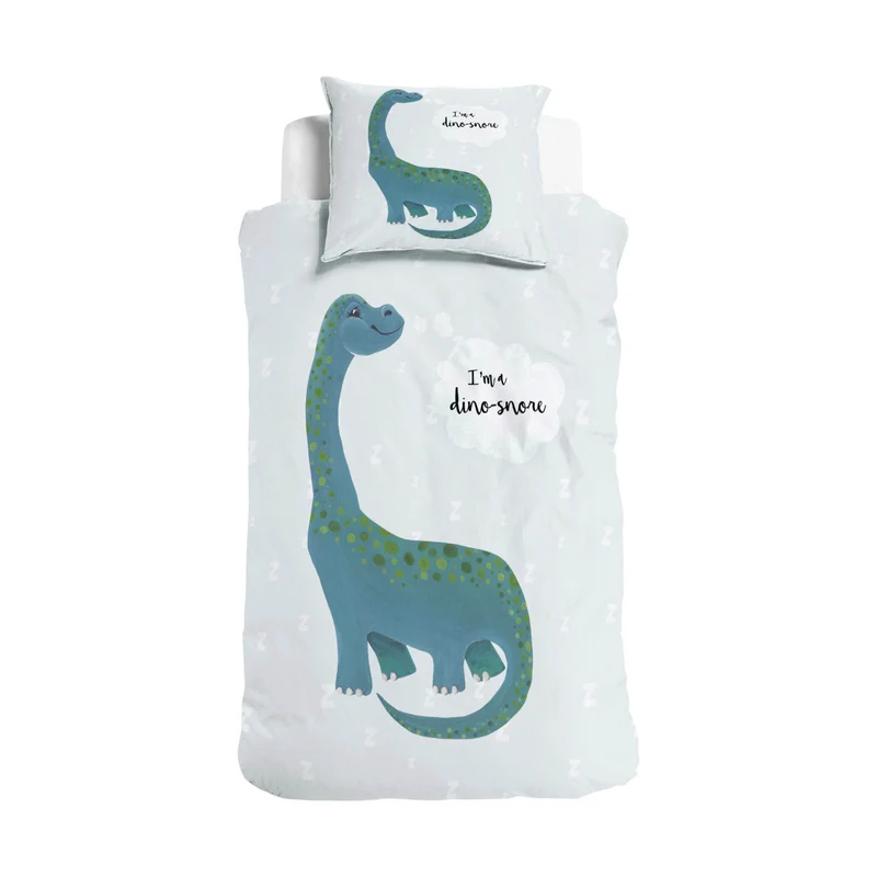 Bettbezug I'm a Dino-Sore blau 135 x 200 cm