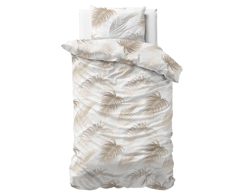 Bettbezug Jayda Taupe 140 x 220 cm