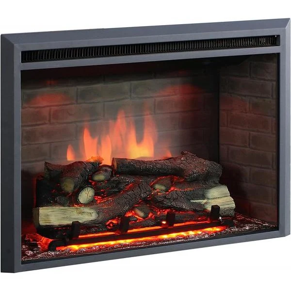 BALDERIA Calida 30" Elektrischer Einbaukamin 3D-Flammeneffekt 2000W
