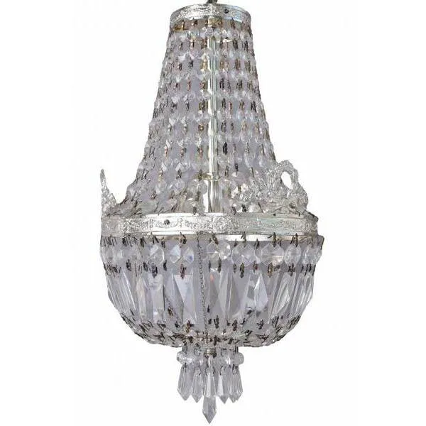 ANTIK DECKENLAMPE LÜSTER SHABBY CHIC KRISTALLLEUCHTE KRONLEUCHTER
