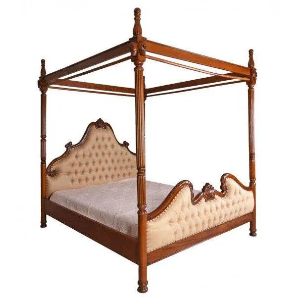 Canopy Himmelbett Mahagoni Schädel 4 Pfosten 180x200cm