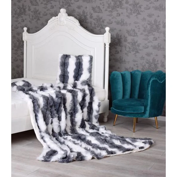 WEBPELZDECKE "WINTERFELL" SHAGGY SOFADECKE