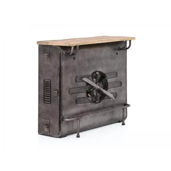 Barregal Camera Bartisch Mangoholz Metall Vintage