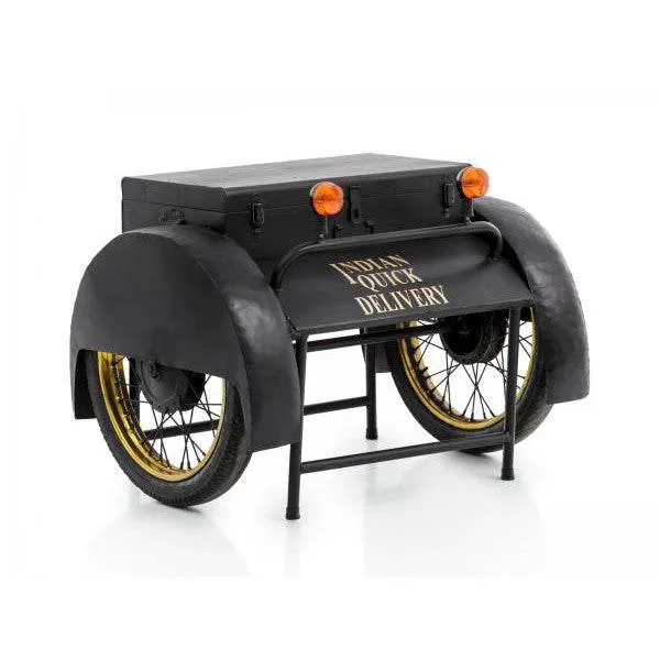 Bartisch Delivery schwarz Gold Vintage-Style