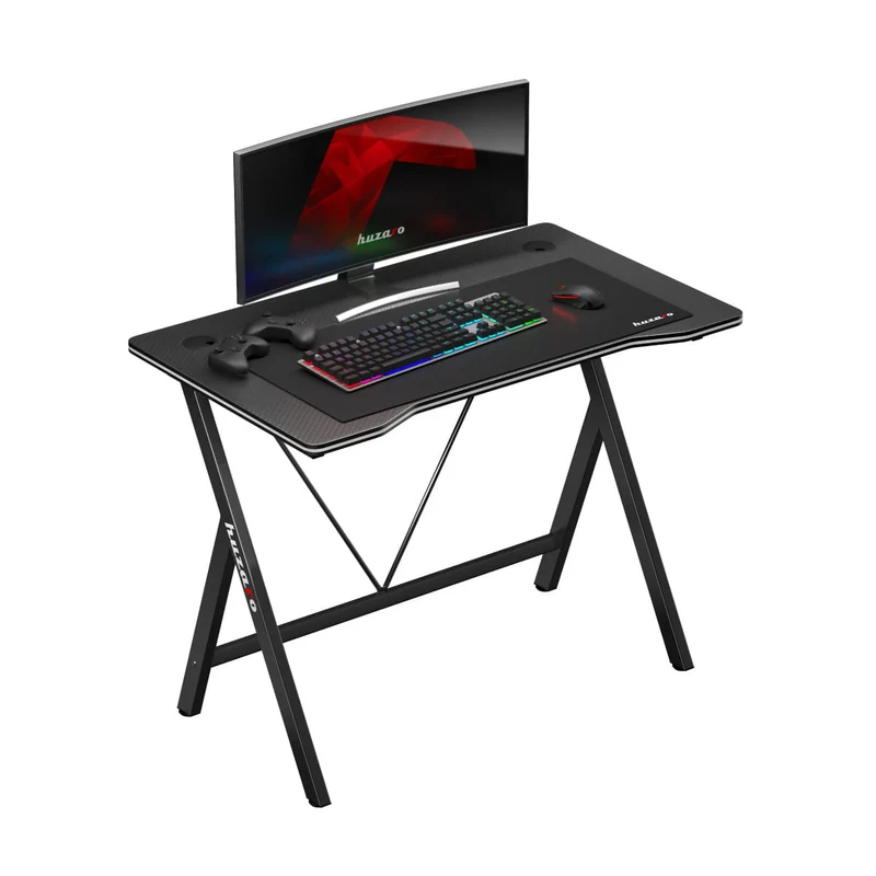 Biurko Gamingowe Huzaro Hero 1.4 Black 100 cm OUTLET
