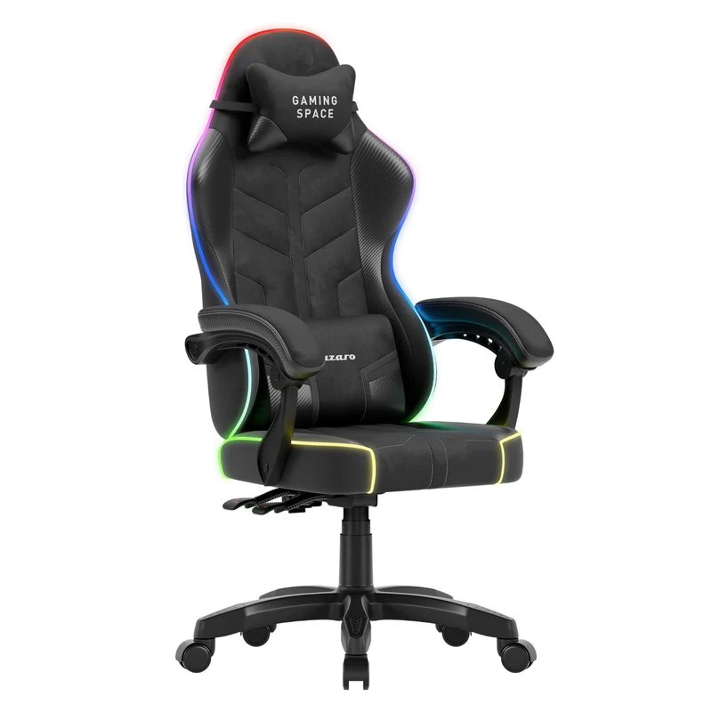 Huzaro Force 2.7 RGB Gaming-Stuhl aus schwarzem Samt
