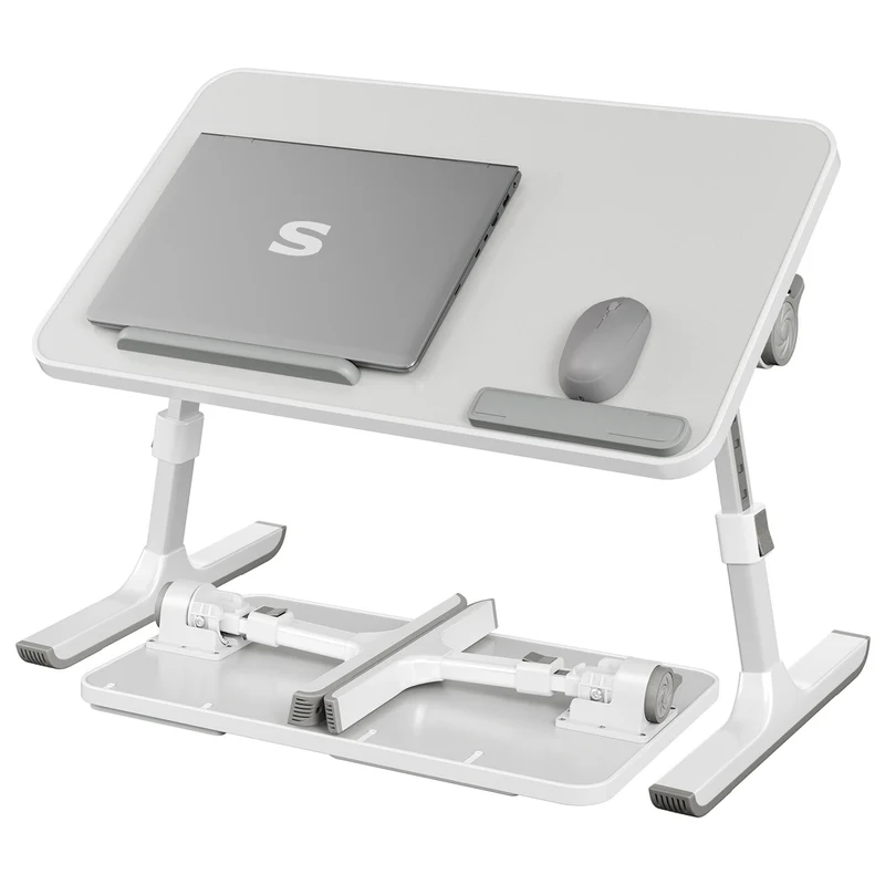 Laptoptisch mit Schublade und Aluminiumgestell