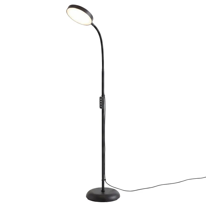 Stehlampe LED Dimmbar Leselampe 360° Drehbar für Wohnzimmer 22 x 22 x 170 cm Schwarz