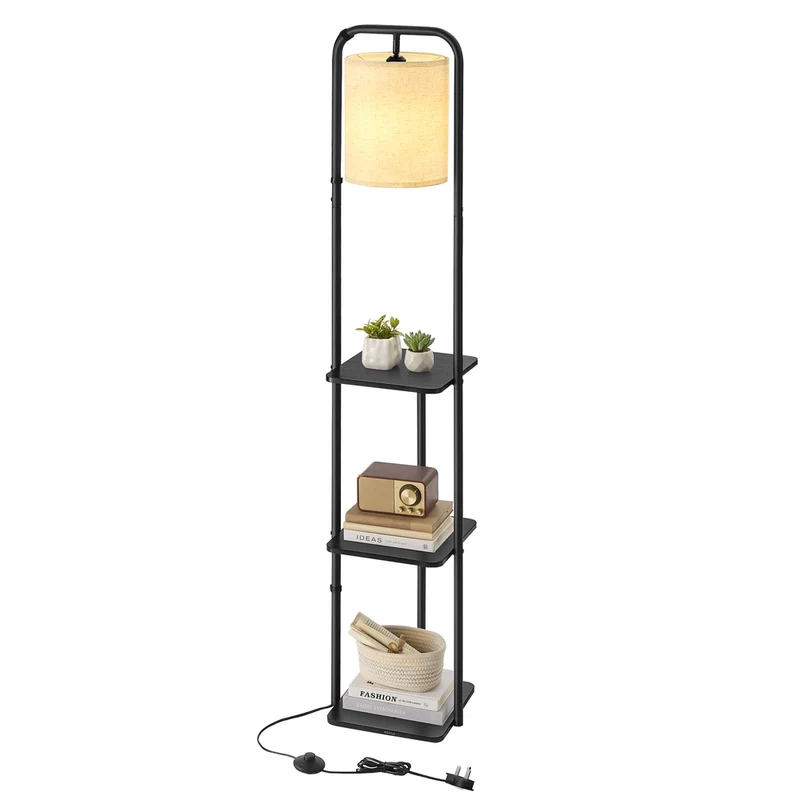 Stehlampe mit Ablagen