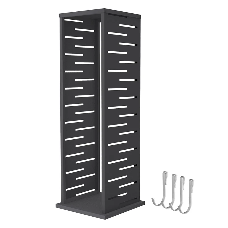 ML-DESIGN | Kaminholzregal Innen Außen 37,5x37,5x112 cm Stahl verzinkt Anthrazit Brennholzregal Metall Holzstapelhilfe wetterfest Säulen-Holzlager