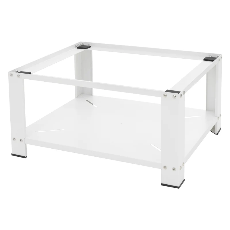 Waschmaschinen Untergestell Unterschrank 63x54x32 cm mit Ablage in Weiß ML-Design