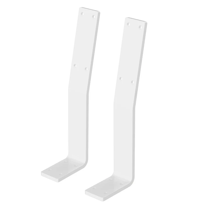 Rückenlehnenhalterung 2er Set 345 x 90 mm Weiß aus Stahl ML-Design