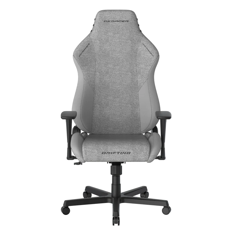 DXRacer Büro- & Gaming Stuhl, DRIFTING Serie, Grau, Stoffbezug + Nubukimitat B-Ware