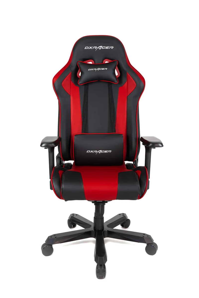 DXRacer Büro- & Gaming Stuhl, KING Serie, schwarz-rot, Kunstleder