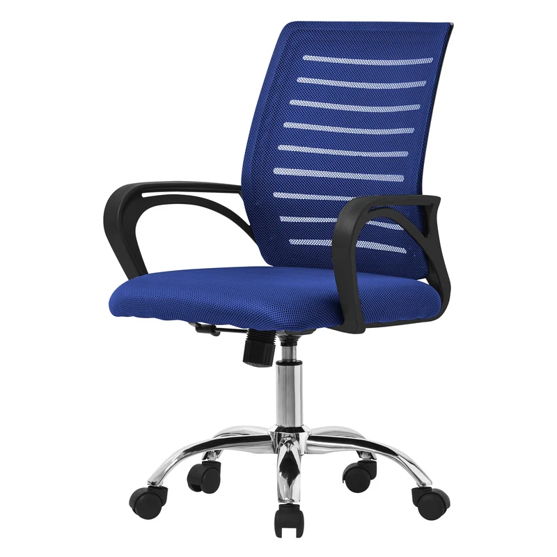 Schreibtischstuhl Classic Ergonomischer Bürostuhl mit Armlehnen Netzgewebe mit Rollen ML-Design