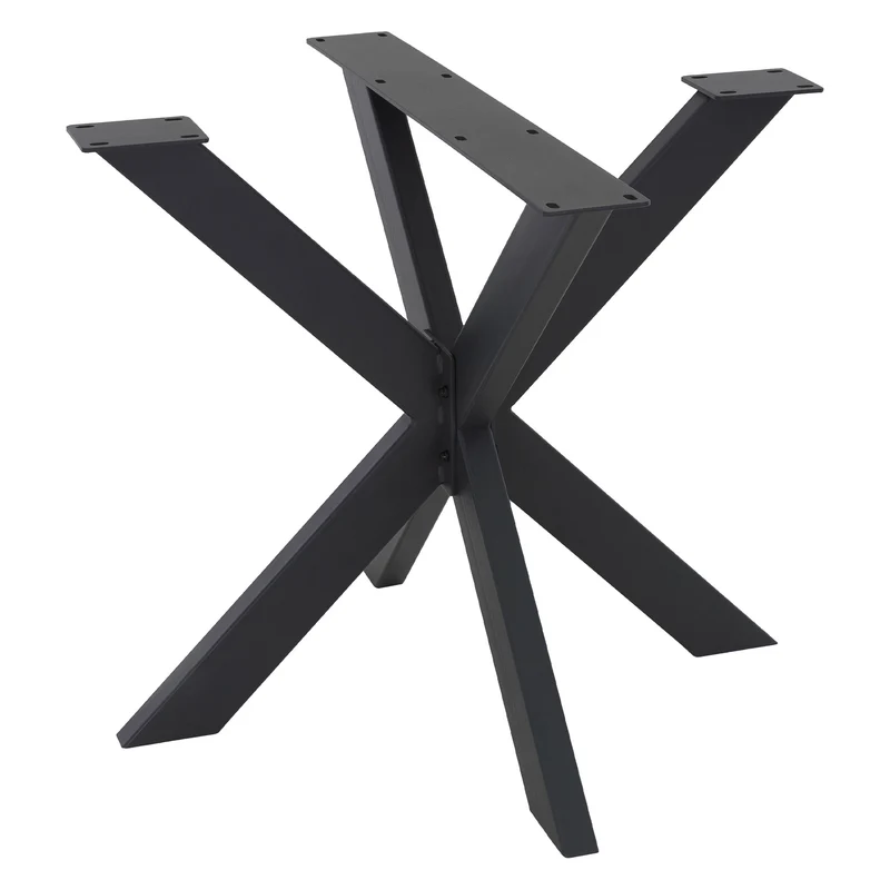 Tischbeine Tischgestell X-Design 85 x 71 x 85 cm Schwarz aus Metall ML-Design