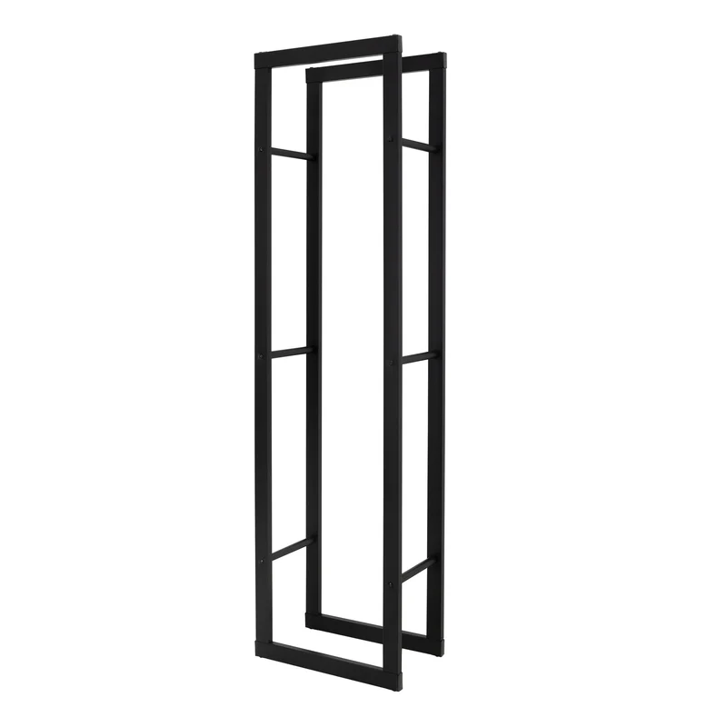 Kaminholzregal rechteckig 40x150x25 cm Dunkelgrau aus Stahl ML-Design