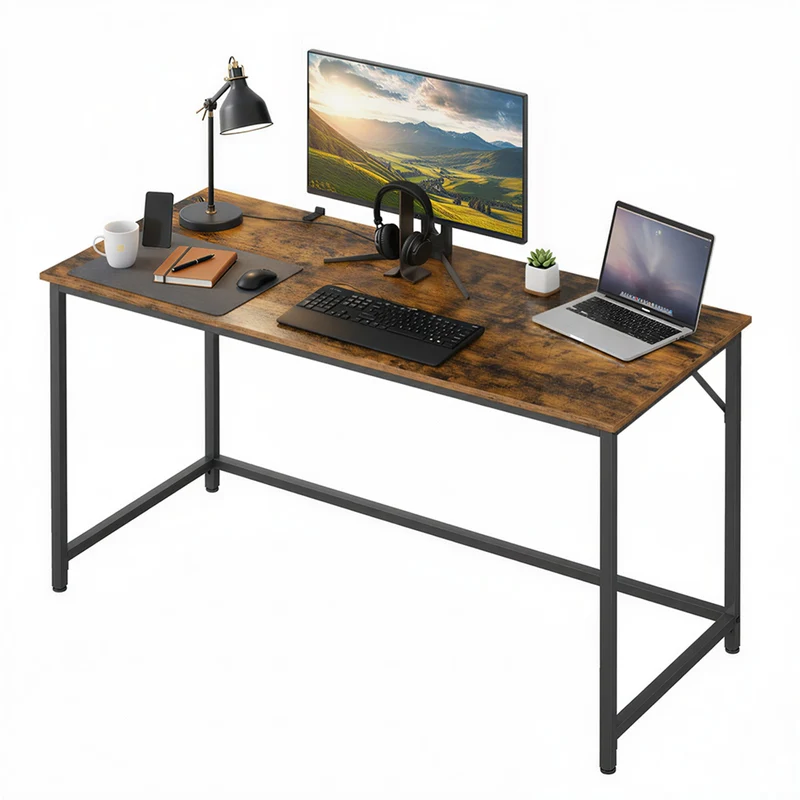 Schmaler Bürotisch im Industrie-Design