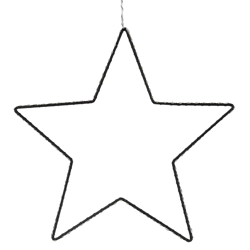 LED Weihnachtsstern 46 cm mit 140 warmweißen LEDs IP44 für drinnen und draußen