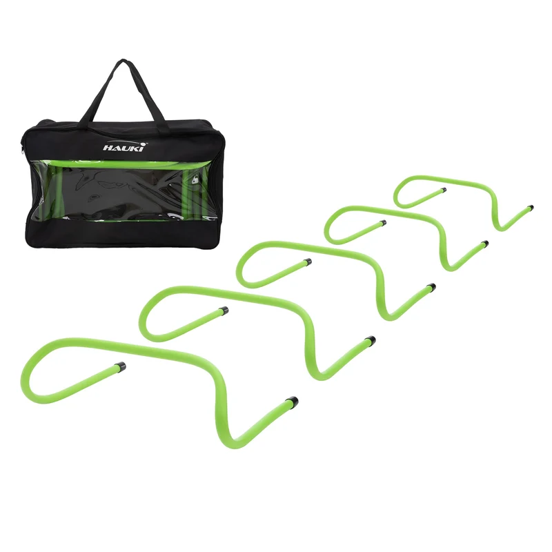Hürden 5er Set Laufhürden 46x30x16 cm Grün aus PVC