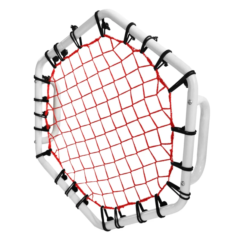 Handheld Rebounder für Fußball und Sport in Hexagon-Form 65x58 cm aus Metall Pure2Improve