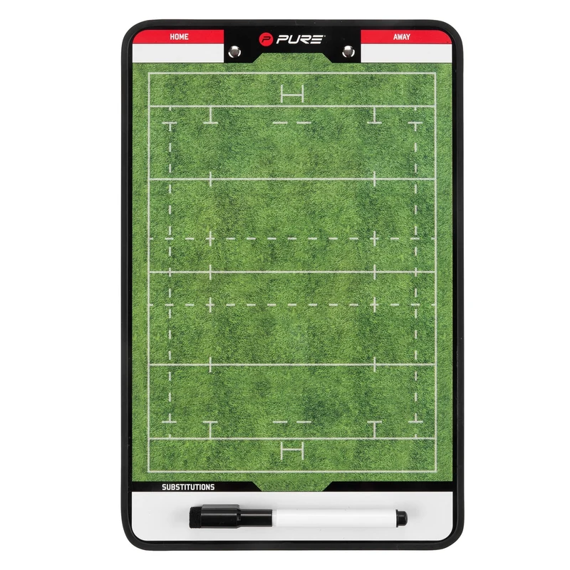 Taktiktafel Rugby 34,5x21,5 cm mit Zubehör Pure2Improve