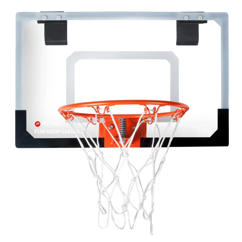 Basketballkorb fürs Zimmer mit Ball 45x30 cm aus Metall und PVC Pure2Improve