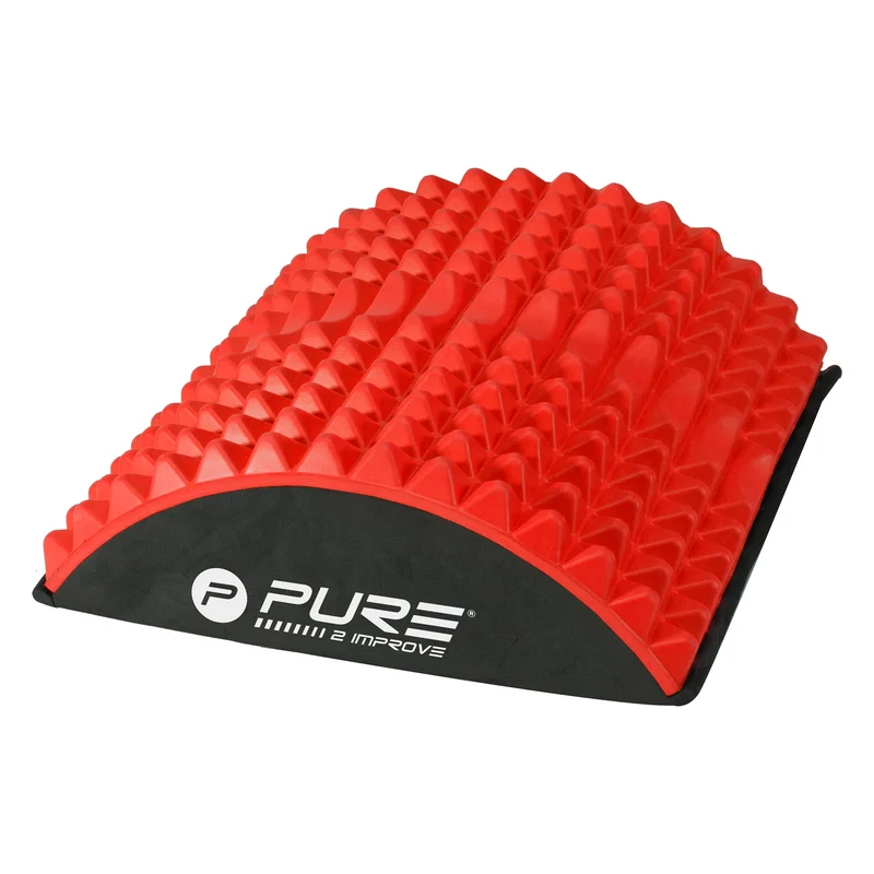 Rückenstrecker 30x28x9,5 cm Rot/Schwarz aus Kunststoff Pure2Improve