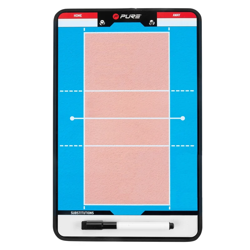 Taktiktafel Volleyball 34,5x21,5 cm mit Zubehör Pure2Improve