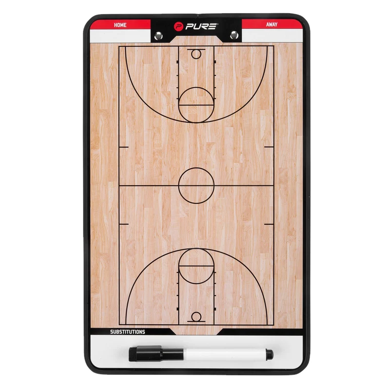 Taktiktafel Basketball 34,5x21,5 cm mit Zubehör Pure2Improve