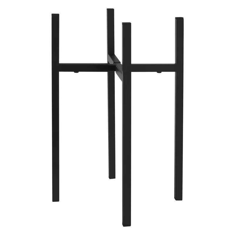 Blumenständer verstellbar 25-36 cm Schwarz aus Metall ML-Design