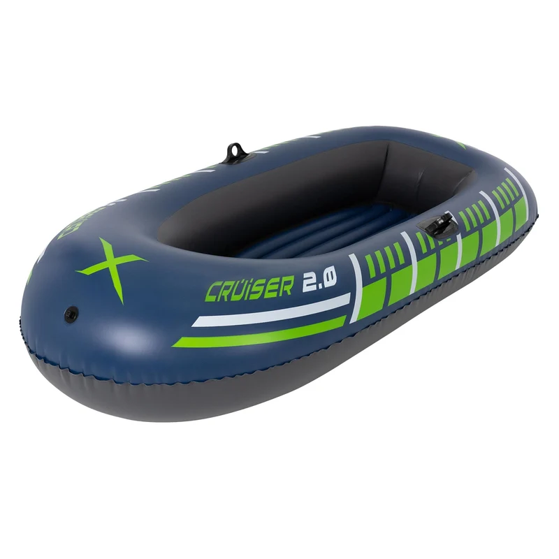 Schlauchboot Cruiser 2.0 207x107x50 cm Grün/Weiß/Blau aus Kunststoff