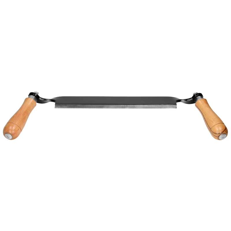 Zugmesser mit Holzgriffen und Klingenschutz 254 mm gerade