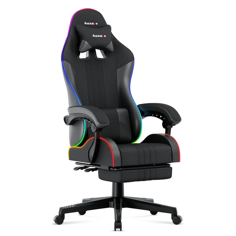 HUZARO Force 4.7 RGB LED Mesh Gaming-Stuhl