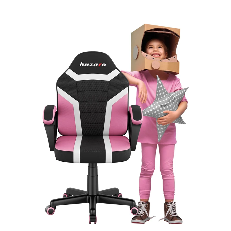 HUZARO RANGER 1.0 Rosa Mesh Gaming-Stuhl für Kinder
