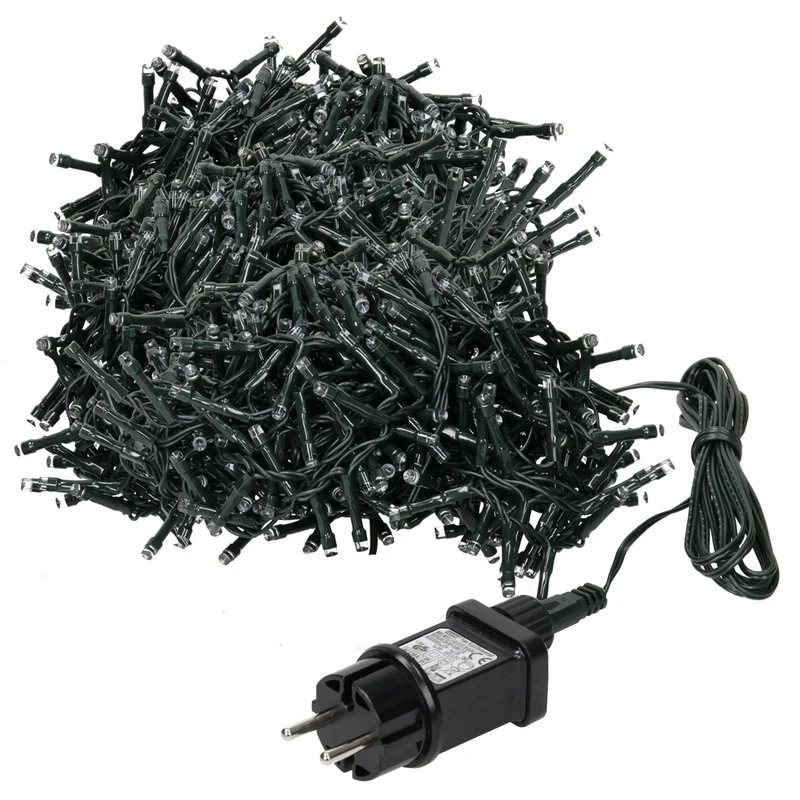 Weihnachtsbaumschmuck Lichterkette LED Cluster 30 m extra Warmweiß 1500 LED