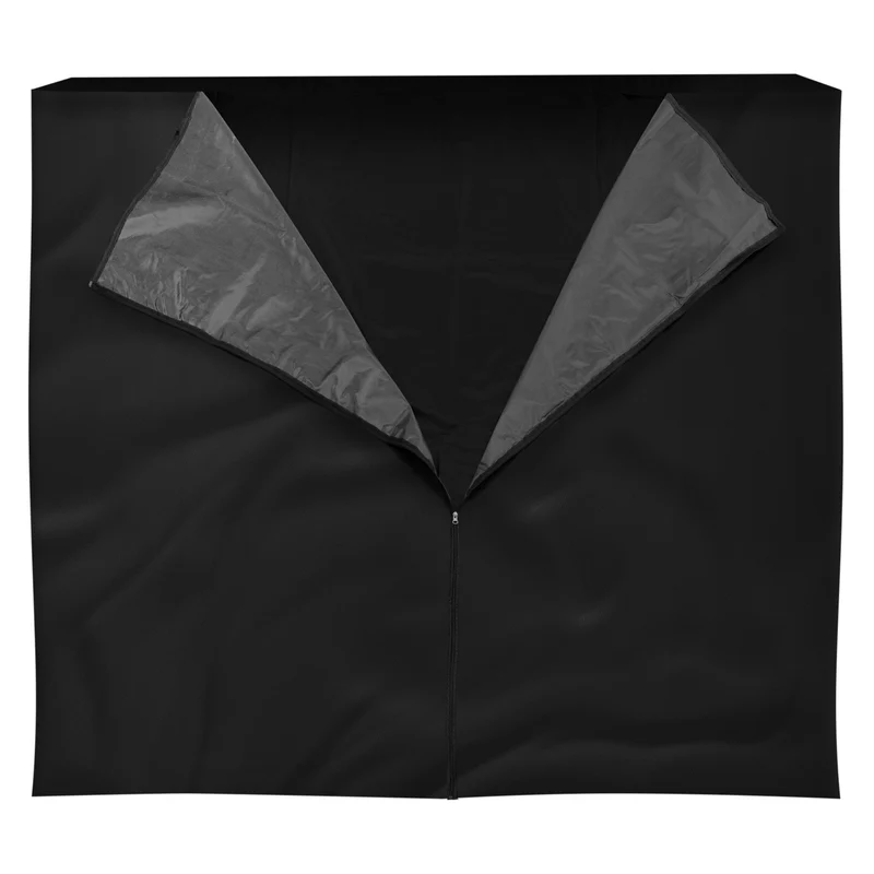 Abdeckung für Kaminholzregal wasserabweisend 240x165 cm Schwarz aus Polyester ML-Design
