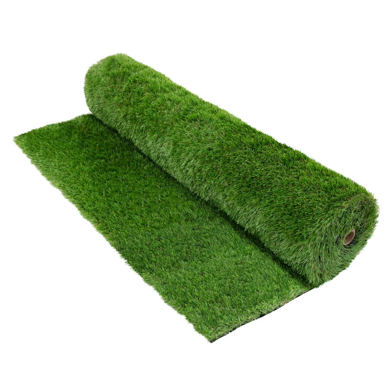 Rasenteppich Kunstrasen-Rolle 100x500 cm 5m² Grün, wetterfest, 35mm, Grasmatte Meterware, Kunstgras