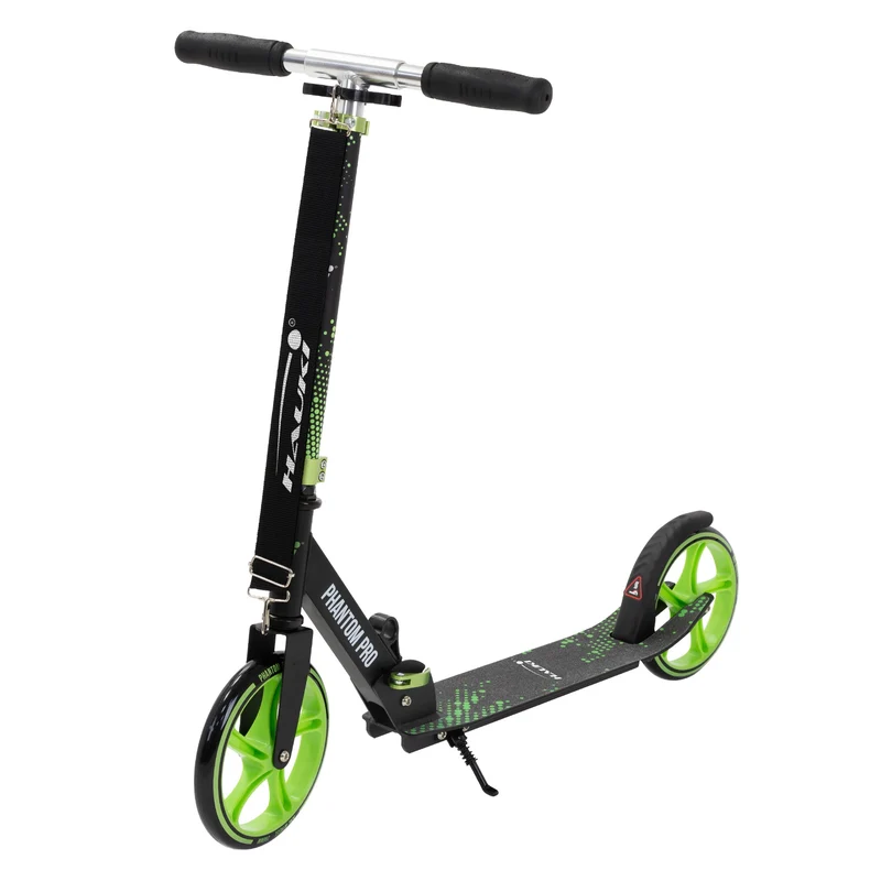 Cityroller Grün klappbar und höhenverstellbar Scooter mit XXL-Räder Hauki – Tetroller & Kickscooter