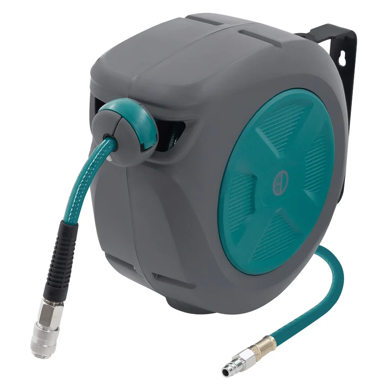 Druckluft Schlauchtrommel Automatik 10 m 1/4" Anschluss für Wandmontage