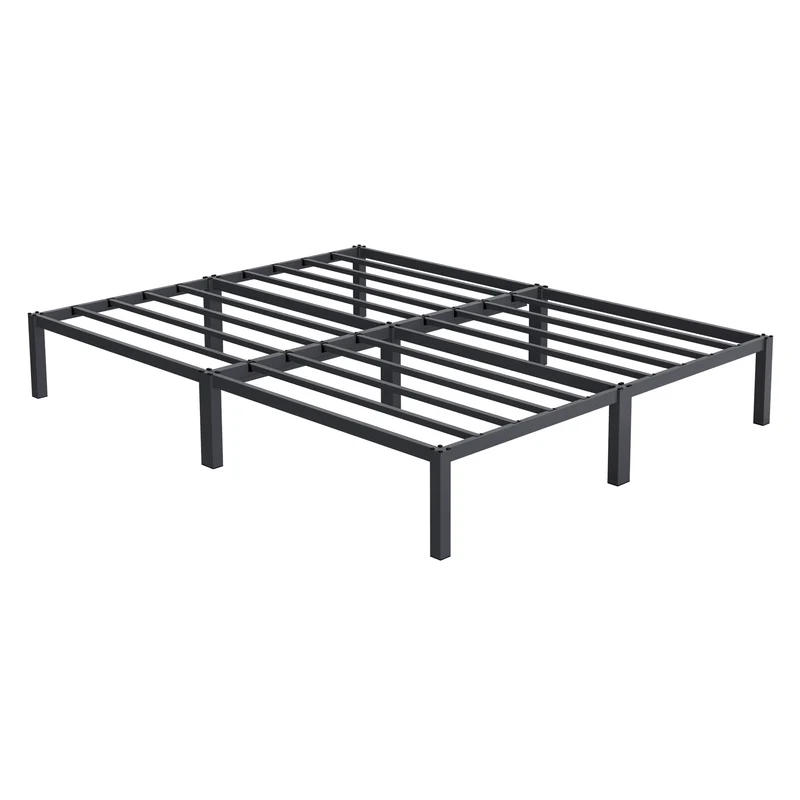 Bettgestell Doppelbett 160x200 cm aus Metall in Anthrazit mit Lattenrost ML-Design