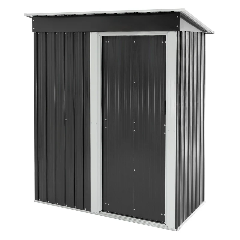 Gerätehaus mit Pultdach aus Stahlblech ML-Design
